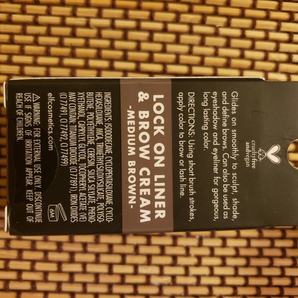 E.L.F. Lock on Liner & Brow Cream Medium Brown - Picture 2 of 3